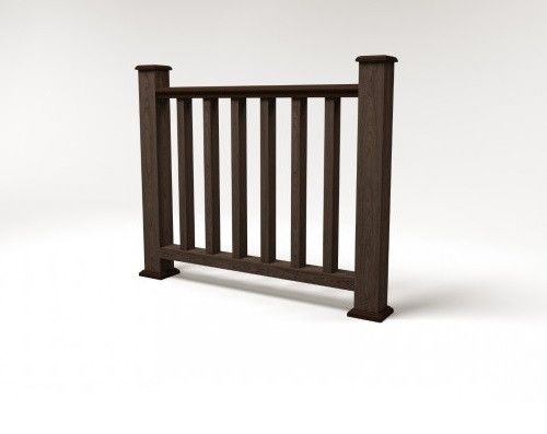 Ограждение из древесно-полимерного композита FG5 цвет венге купить в Челябинске