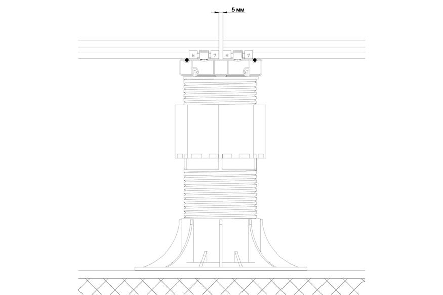 Лага Алюминий Holzhof HILST JOIST стыковочная SLIM MAX купить в Челябинске
