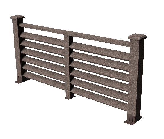 Декоративное ограждение ДПК GRINDERDECO Босфор в цвете венге купить в Челябинске