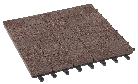 Модульный паркет ДПК GRINDERDECO Мозаика 13 Коричневый шоколад купить в Челябинске