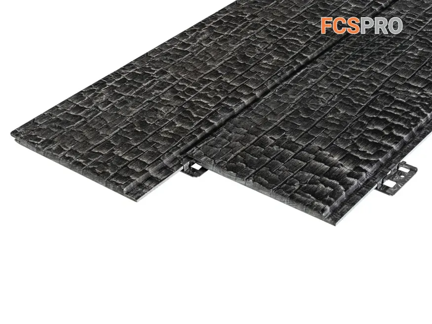 Фиброцементная панель FCSPRO Decor Wood Click Угольное купить в Челябинске