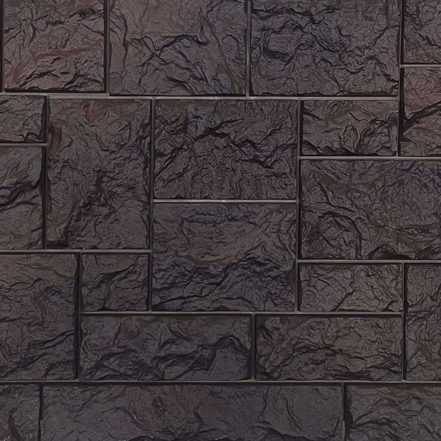 Фасадная панель FineBer Дикий камень, Коричневый купить в Челябинске