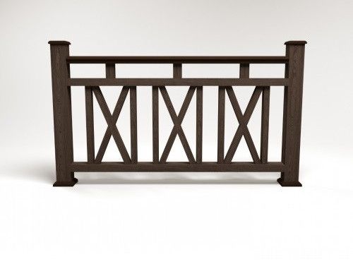 Ограждение из ДПК FG3 цвета венге купить в Челябинске