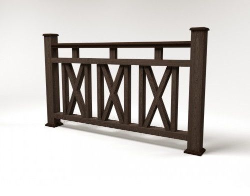 Ограждение из ДПК FG3 цвета венге купить в Челябинске