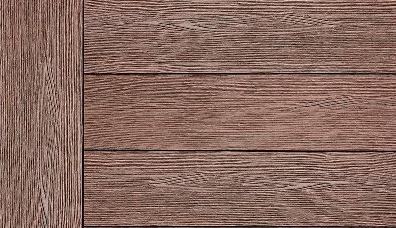 Террасная доска ДПК Outdoor 3D сплошная STORM/OCEAN BROWN коричневая смешанная купить в Челябинске