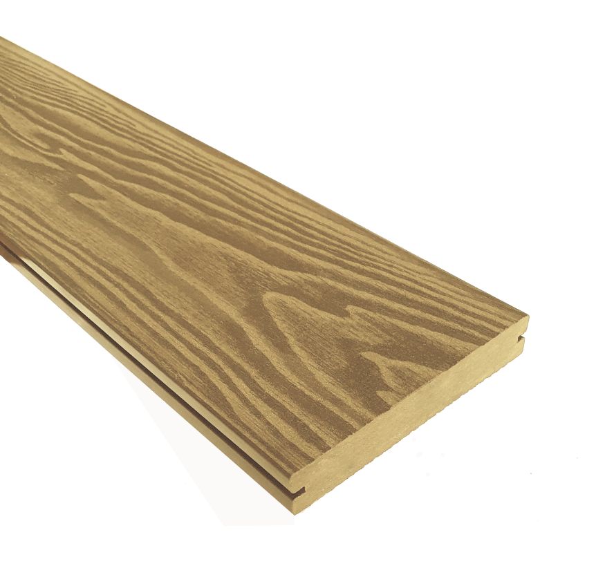 Террасная доска ДПК Terrapol Смарт 3D (полнотелая с пазом) Дуб Севилья купить в Челябинске