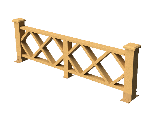 Декоративное ограждение из ДПК GRINDERDECO Миллениум песчаник купить в Челябинске