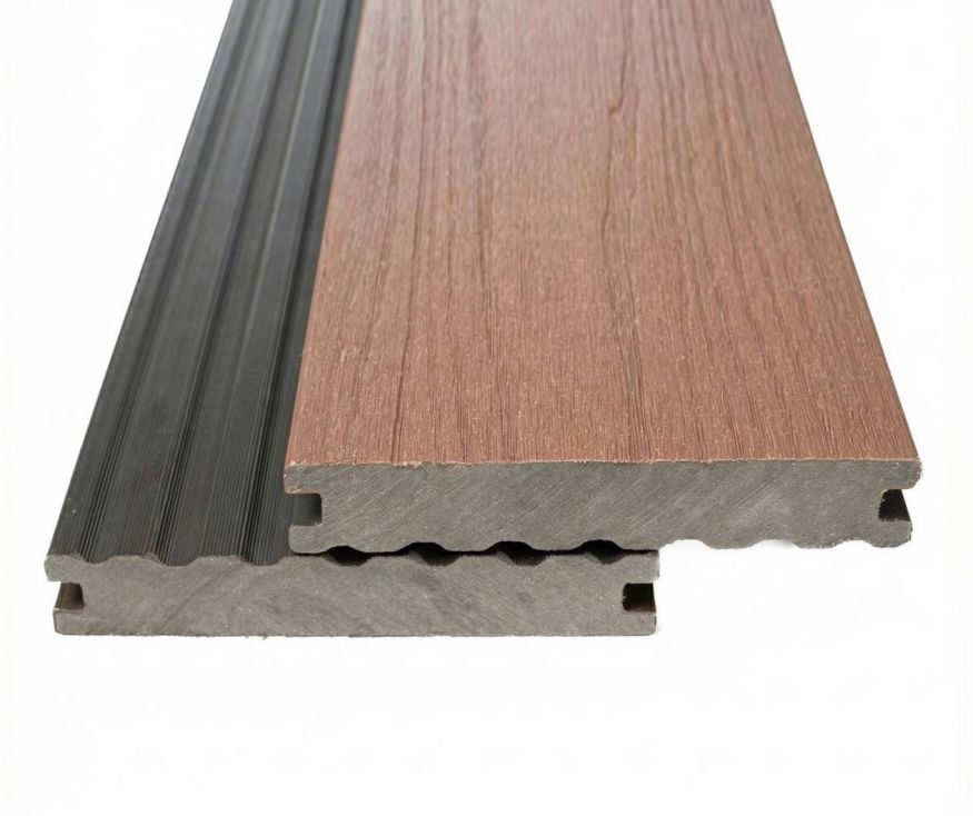 Террасная доска Экодекинг Скай коэкструзия полнотелая, Тик купить в Челябинске