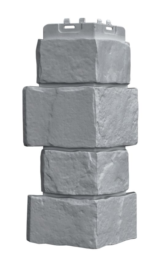 Угол наружный Grand Line, Крупный камень Classic, Серый купить в Челябинске