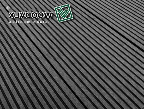 Террасная доска WOODVEX Select из ДПК в цвете Графит купить в Челябинске