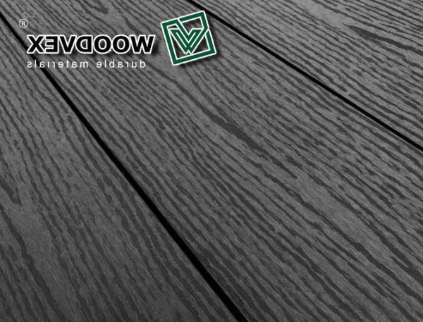 Террасная доска WOODVEX Select из ДПК в цвете Графит купить в Челябинске